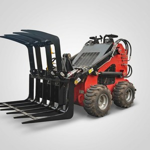 Grappin forestier hydraulique pour <span class=keywords><strong>mini</strong></span>-chargeuse, fourche à griffes pour bois, attache rapide universelle, pompe robuste pour l'entretien forestier et l'aménagement paysager - Product Image 3