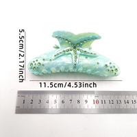 Nouveau 12cm Offre Spéciale été classique tempérament requin Clips cheveux griffe mode étoile de mer grandes pinces à cheveux pour les femmes