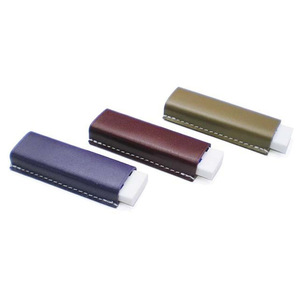 Funda de borrador de cuero PU minimalista de estilo japonés, compacta y elegante, papelería creativa para estudiantes. - Product Image 5