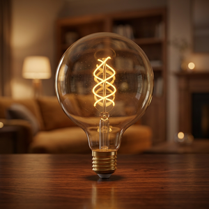Lampada a Spirale LED Vintage Edizione 1906 con Globo di Cristallo E27 4.5W 2000K Dimmerabile 250 lm 230V (4058075270008) - Product Image 3
