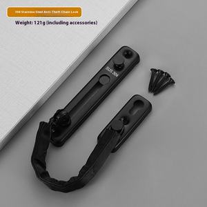 Chaîne de <span class=keywords><strong>porte</strong></span> anti-vol en acier inoxydable 304 de haute qualité chaîne de <span class=keywords><strong>porte</strong></span> <span class=keywords><strong>antivol</strong></span> de sécurité en métal Durable robuste - Product Image 3