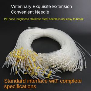 सुविधाजनक डबल-हेड पशु चिकित्सा सुई विस्तार लाइन सुअर जलसेक और मवेशी भेड़ खोपड़ी पालतू जानवरों के लिए आसान इंजेक्शन - Product Image 2
