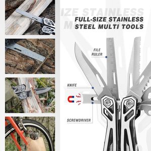 Outil multifonction OEM 21-<span class=keywords><strong>en</strong></span>-1 <span class=keywords><strong>en</strong></span> acier inoxydable, couteau de poche, tournevis, pince autobloquante, étui, 454g, survie <span class=keywords><strong>en</strong></span> plein air, <span class=keywords><strong>camping</strong></span> - Product Image 6