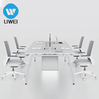 LIWEI Cloison de bureau en bois avec design modulaire extensible, installation facile pour un espace de travail moderne et efficace