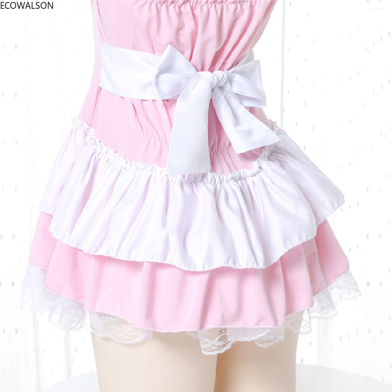 open lace back dress Submissive's Frilly Satin Maid Dress Ensemble  Queer In The World: The Shop