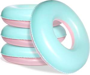 Flotador Inflable para Piscina de 28 Pulgadas de Diámetro, Anillo de Natación de Doble Color - Product Image 1