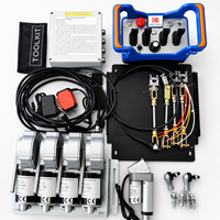 Télécommande de grue hydraulique 24V, télécommande à solénoïde, joystick sans fil industriel pour grue avec 4 leviers