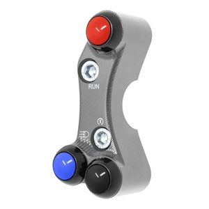 Interrupteur de guidon droit pour Suzuki GSX-R1000 2017/2021 (trous décalés) (titane) - Product Image 4