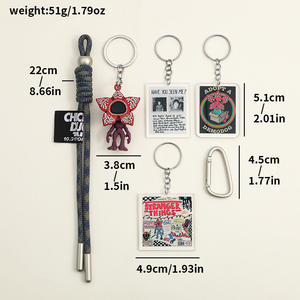 Colgante <span class=keywords><strong>con</strong></span> temática de Stranger Things, llavero de juguete <span class=keywords><strong>con</strong></span> planta carnívora creativa para parejas, varios estilos de llaveros - Product Image 5