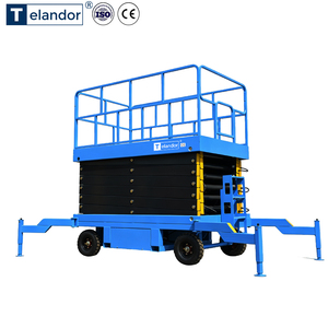 Plataforma Elevadora de Tijera Móvil de 8m y 1000kg para Reparación de Alumbrado Público, Entrega Rápida - Product Image 1