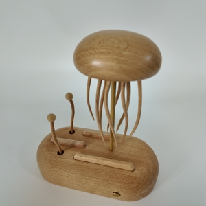 Automata <span class=keywords><strong>de</strong></span> Medusas Dinámica Hecha a Mano en <span class=keywords><strong>Madera</strong></span> <span class=keywords><strong>de</strong></span> Haya, Silenciosa, Recargable, Decoración Móvil para Mesa <span class=keywords><strong>de</strong></span> Oficina, Hogar, Día <span class=keywords><strong>de</strong></span> la Madre, Acción <span class=keywords><strong>de</strong></span> Gracias - Product Image 3
