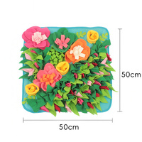 Tapis de recherche de friandises en peluche pour chien de 50 cm, pour la stimulation olfactive et la recherche de nourriture