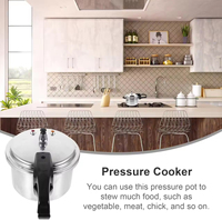Casserole à pression en acier inoxydable de petite taille, fond magnétique, 3L-20L, anti-explosion, fermeture à clip, compatible gaz et induction