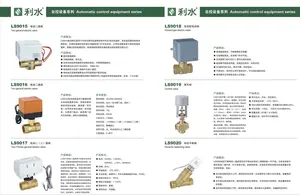 LISHUI1インチDN20-DN25圧力1.6Mpa MALEスレッドライブ接続真ちゅう電気双方向ボールバルブ