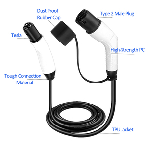 Nuevo Cable de Carga para Vehículos Eléctricos ZSWINNER de 32A y 5M, Conector Tipo 2 a Tesla para Model S/X/Y ST E255 NACS, Vehículos Híbridos, 7KW, 1 Año de Garantía - Product Image 4