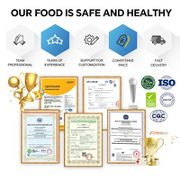 Venta al por mayor de fábrica a granel 100% Natural bajo en grasa salado liofilizado rodajas de taro listas para comer para hornear OEM disponible