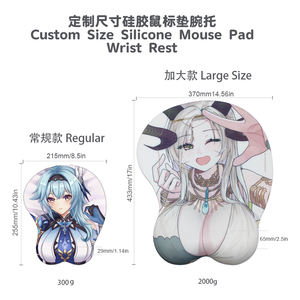 Almohadilla de Mous de patrón personalizado para chica sexy, ergonómica con reposamuñecas, superficie lisa, alivio del dolor para trabajadores de oficina - Product Image 4