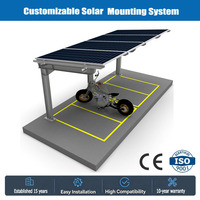 Support de carport solaire pour moto, cadre de montage de panneaux photovoltaïques extérieur