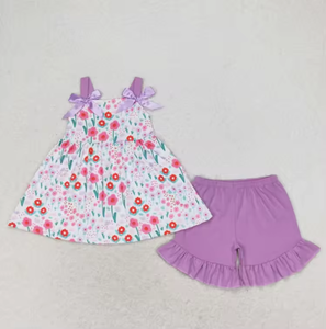 Conjunto de Camisa Azul con Bordado de Barco y Mangas Cortas para Bebés Niños, Pantalones Cortos con Bolsillos y Rayas - Product Image 4