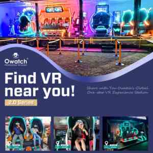 เครื่องเล่นเกมจำลองการบิน Owatch VR Storm หมุนได้ 360 องศา ให้ประสบการณ์เสมือนจริงแบบสมจริง พร้อมเก้าอี้เล่นเกม <span class=keywords><strong>2</strong></span> ที่นั่ง เครื่องเล่นเกมเสมือนจริง 9D - Product Image 5