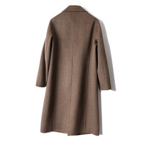 Manteau double face en cachemire pour homme Trench mi-long en laine Manteau décontracté en laine pour homme à la mode