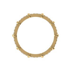 Superbe bague en diamant de laboratoire taille ronde, en argent 925 et or 9, 14 ou 18 carats, pour femme, idéale comme bague de fiançailles - Product Image 6