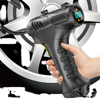 Compresseur d'air portable 120W en ABS, alimenté par batterie, pompe gonflable numérique pour pneus de voiture, vélos et ballons