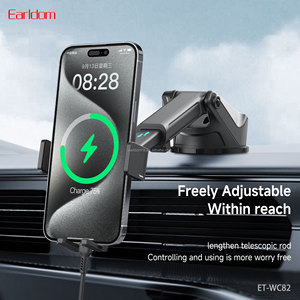 EARLDOM 2-in-1 20w Wireless Charger car phone holder with Suction cup base for 4.5-7.5 inches mobile phones - Product Image 2