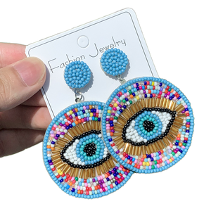 LC202506111 Vente en gros Boucles d'oreilles clous classiques en alliage de zinc faites à la main, bijoux fantaisie, cadeau - Product Image 1