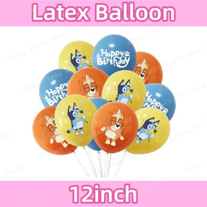 Globos de Látex de 12 Pulgadas <span class=keywords><strong>con</strong></span> Tema de la Familia Azul de Dibujos Animados <span class=keywords><strong>Bluey</strong></span> y <span class=keywords><strong>Bingo</strong></span> para Fiesta, Decoraciones para Fiesta de Cumpleaños Infantil y Día del Niño - Product Image 2