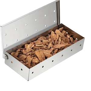 La boîte à <span class=keywords><strong>barbecue</strong></span> et à fumage en acier inoxydable pour les grils à gaz et les grils au charbon de bois peut être utilisée pour stocker des copeaux de bois pour <span class=keywords><strong>barbecue</strong></span> - Product Image 1