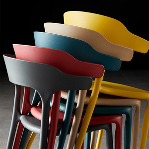 Silla <span class=keywords><strong>de</strong></span> cocina nórdica clásica, silla <span class=keywords><strong>de</strong></span> plástico moderna para restaurante para el hogar, Bar, apartamento, parque, <span class=keywords><strong>precio</strong></span> apilable y barato a la venta - Product Image 3