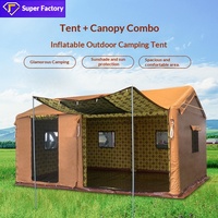 Tente de camping gonflable instantanée de style arabe qatari du Moyen-Orient, grande tente de campagne en tissu Oxford, imperméable quatre saisons