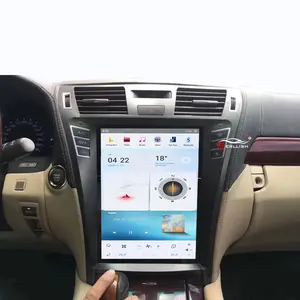 Android 12.1 inç tesla tarzı IPS dikey ekran araba radyo stereo gps navigasyon Lexus LS460/LS600 dvd OYNATICI 2006-2012