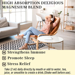 High Potency Healthy Magnesium <b>Liquid</b> Drops with Cellulose Fiber Supplement Supports Muscle Relation and Recovery <b>Liquid</b> Drops - Product Image 5