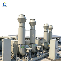 Système de traitement des gaz de combustion avec tour de lavage et épurateur humide pour la collecte de poussière et le nettoyage des gaz d'échappement dans le traitement de l'air industriel