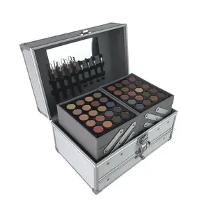 Kit kosmetik profesional Make up, palet Eye Shadow warna-warni, Kit rias murah, 132 warna