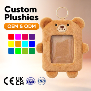 Portatarjetas de Peluche Suave de <span class=keywords><strong>Pollo</strong></span>, Llavero con Bolsillo para Tarjetas, Porta Identificaciones para Álbum, Regalo - Product Image 5