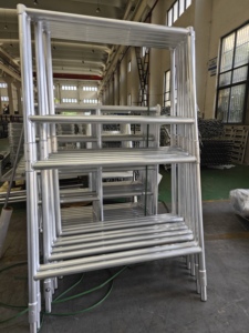 Système d'échafaudage mobile en aluminium léger, assemblage rapide, plateforme <span class=keywords><strong>de</strong></span> construction pour accès en hauteur - Product Image 5