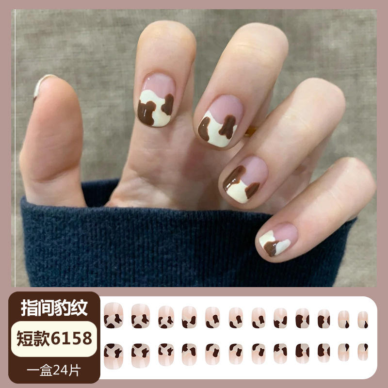 6158 Fingertip Leopard Print Glue Model