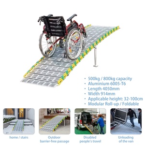 <span class=keywords><strong>Rampe</strong></span> modulaire Simplywalk 800 kg 3 m en aluminium 6005-T6 pour camion, fabrication OEM certifiée ISO 13485 - Product Image 2