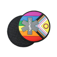 Patch en caoutchouc PVC personnalisé OEM, découpé sur mesure, avec lettres en relief, pour gilets de sécurité de clubs sportifs, vente en gros directe du fabricant