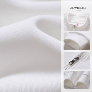 Nueva Llegada Sudadera con Capucha para Hombre, Transpirable, Personalizada, Negra, Estilo Waffle, Oversize, con Cierre de 1/4, Cuello Camisero y Media Cremallera - Product Image 2
