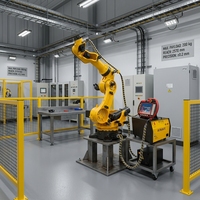 Robot industriel automatique professionnel à 6 axes avec PLC et moteur, charge utile de 200 kg pour ligne d'assemblage, solution de logo personnalisé peint