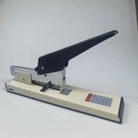 Agrafeuse manuelle multifonction robuste pour reliure de livres, capacité 100 feuilles, en métal, avec agrafeuse à couture renforcée