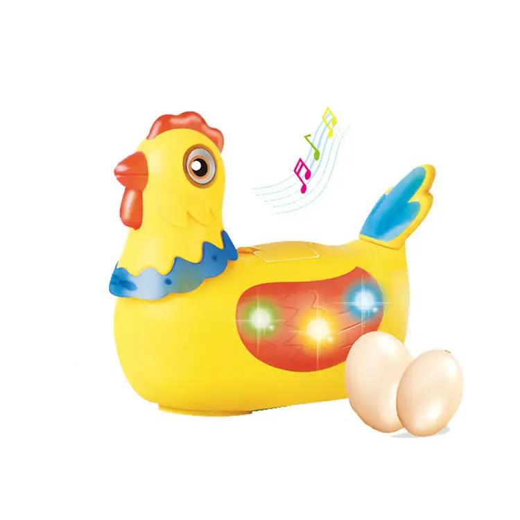 2022 komik plastik bebek oyuncakları elektronik Set, bebek popüler müzikli ışık tavuk elektronik müzik oyuncak