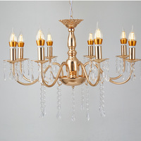 Nouvelle Décoration de Mariage de Luxe Dorée, Lustre Rideau de Perles en Cristal Plaqué Métal, Luminaire de Plafond pour Scène d'Événement