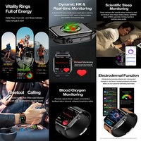 Montre connectée S101 AMOLED NFC Alipay BT SOS Call ECG Health Smartwatch Reloj Air Pump avec surveillance précise de la pression artérielle