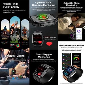 Reloj Inteligente S101 AMOLED NFC Alipay BT con Llamada SOS, ECG, Monitoreo Preciso <span class=keywords><strong>de</strong></span> la Presión Arterial con Bomba <span class=keywords><strong>de</strong></span> Aire - Product Image 5