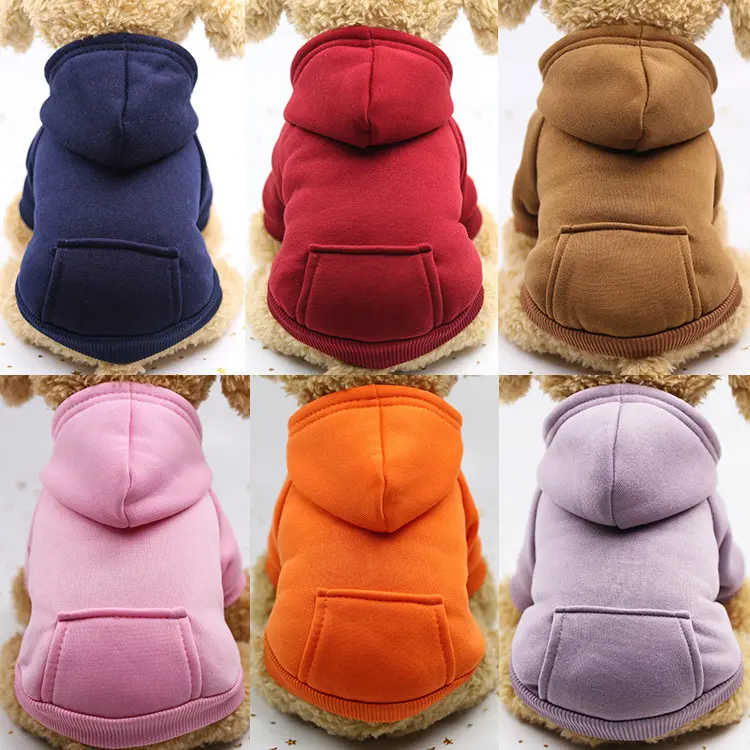 Bán Sỉ Quần Áo Vải Tùy Chỉnh Oem Cho Chó Con Mùa Đông Mùa Thu Trang Phục Quần Áo Cho Thú Cưng Áo Hoodie Cho Chó Trống